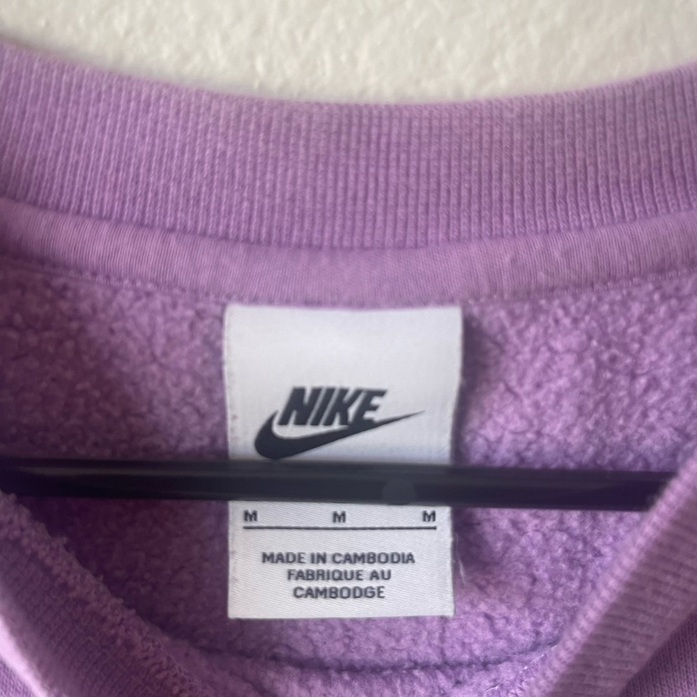 Purple nike crewneck